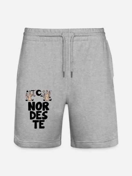 Brazilian Northeast - Stanley/Stella Trainer Unisex Organic Jogging Shorts - heather grey