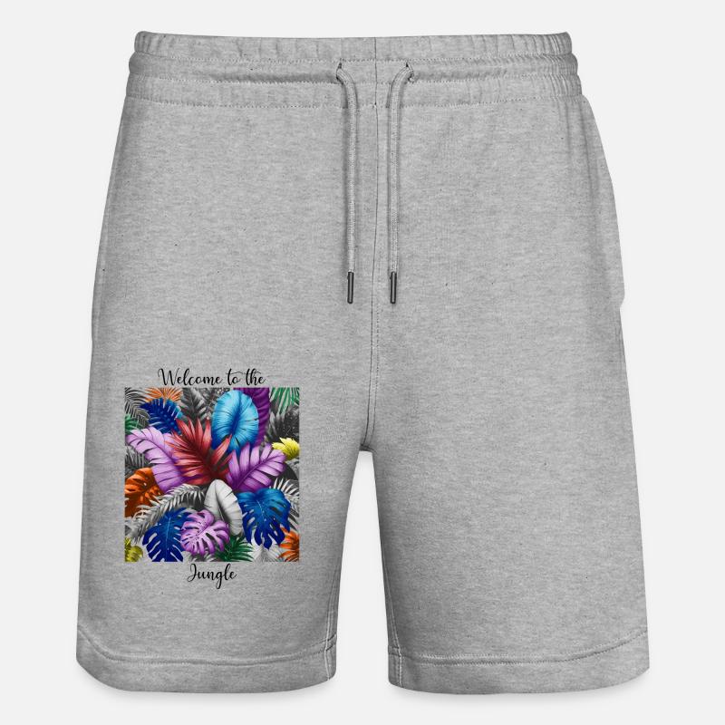 Tropical arc en ciel - Short de jogging bio TRAINER Stanley/Stella unisexe - gris chiné