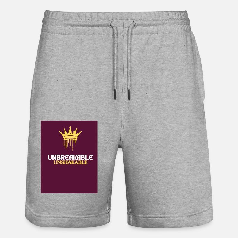 UNBREAKABLE - Short de jogging bio TRAINER Stanley/Stella unisexe - gris chiné