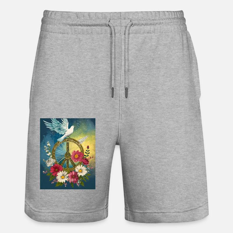 Paix - Short de jogging bio TRAINER Stanley/Stella unisexe - gris chiné