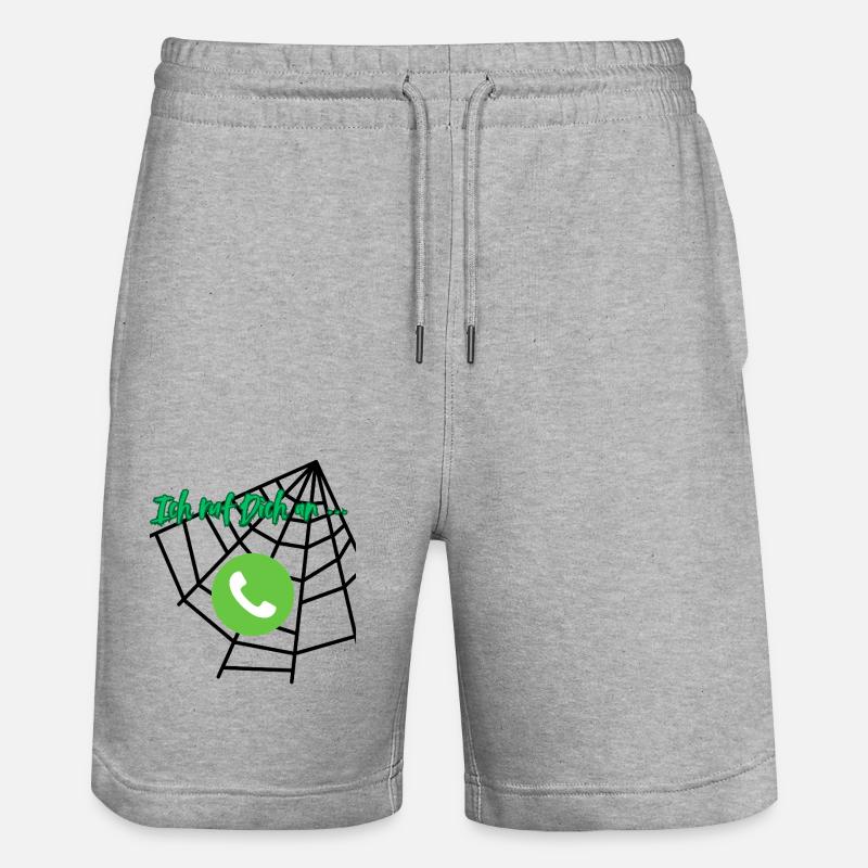 Je t’appelle - Short de jogging bio TRAINER Stanley/Stella unisexe - gris chiné