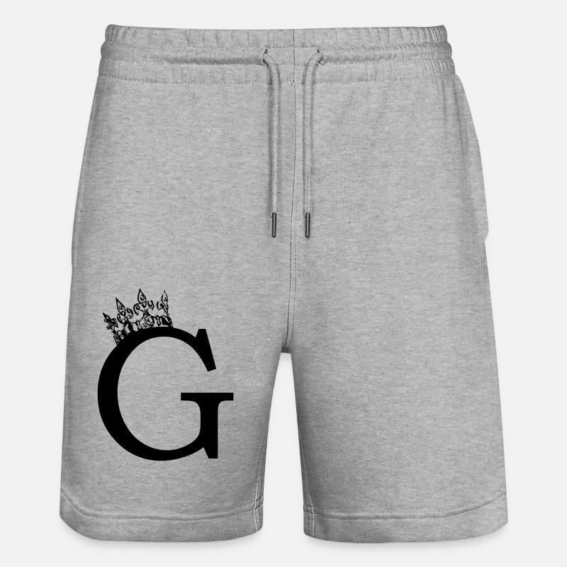 couronne G - Short de jogging bio TRAINER Stanley/Stella unisexe - gris chiné