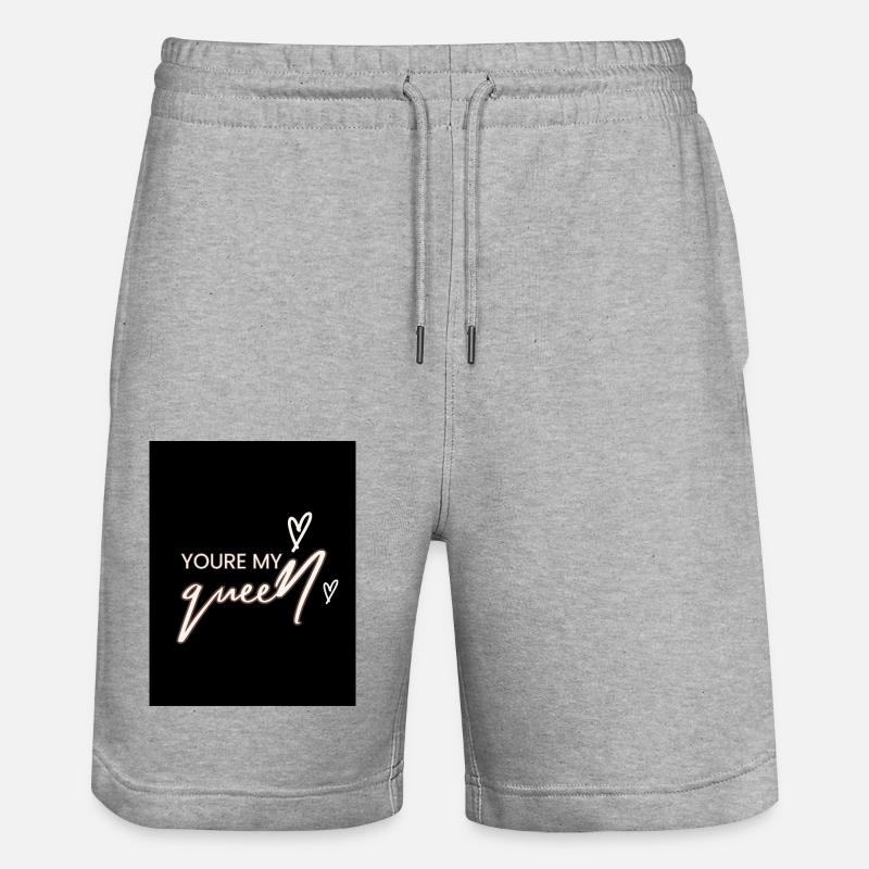 Tu es ma reine - Short de jogging bio TRAINER Stanley/Stella unisexe - gris chiné