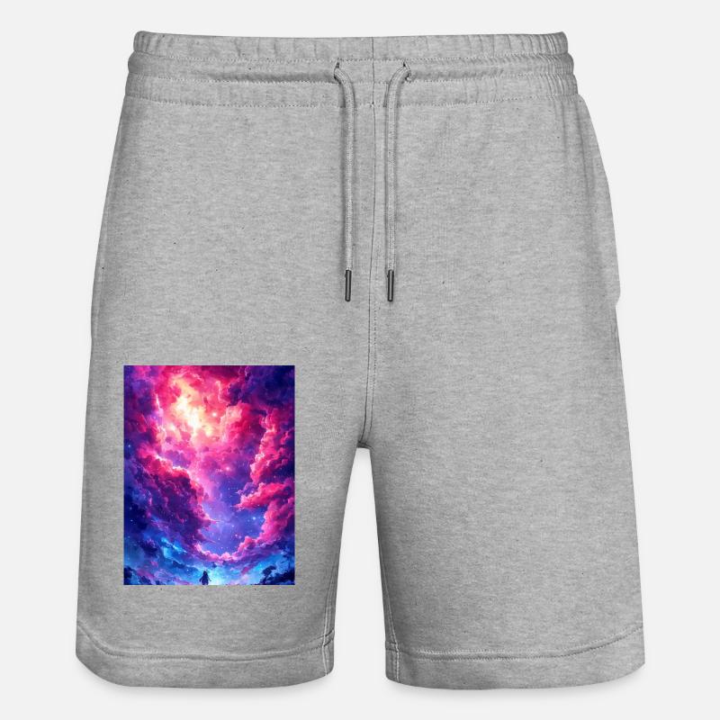 Coucher de soleil magique - Short de jogging bio TRAINER Stanley/Stella unisexe - gris chiné