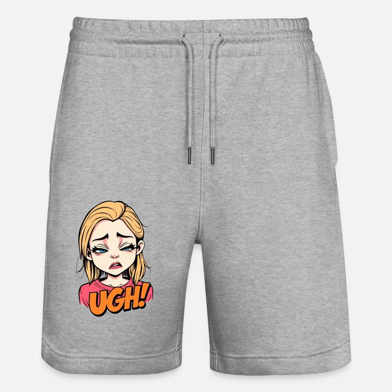 Pouah - Short de jogging bio TRAINER Stanley/Stella unisexe - gris chiné