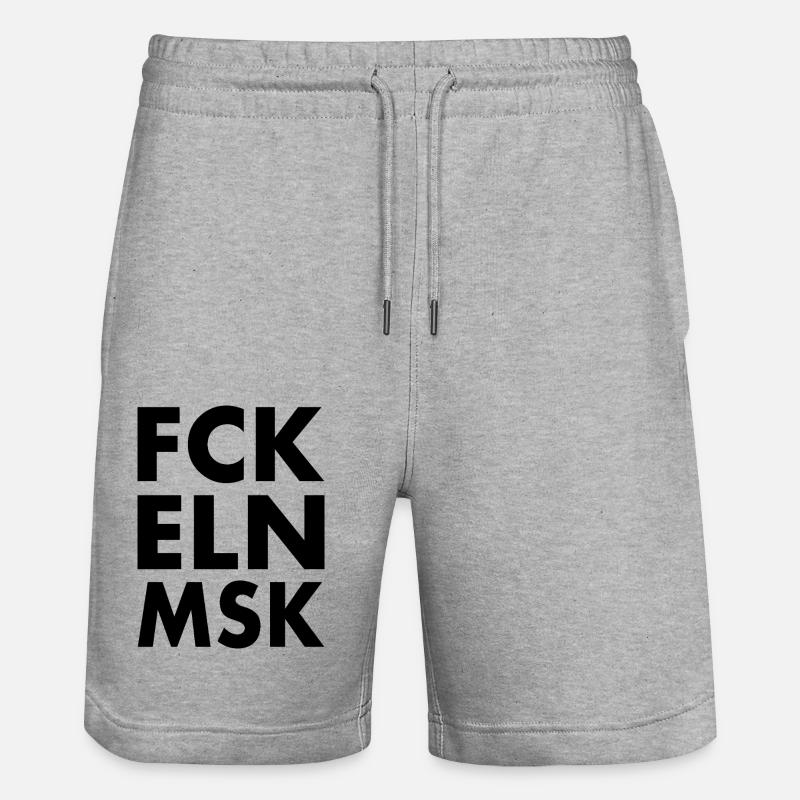 Fck eln msk - Short de jogging bio TRAINER Stanley/Stella unisexe - gris chiné