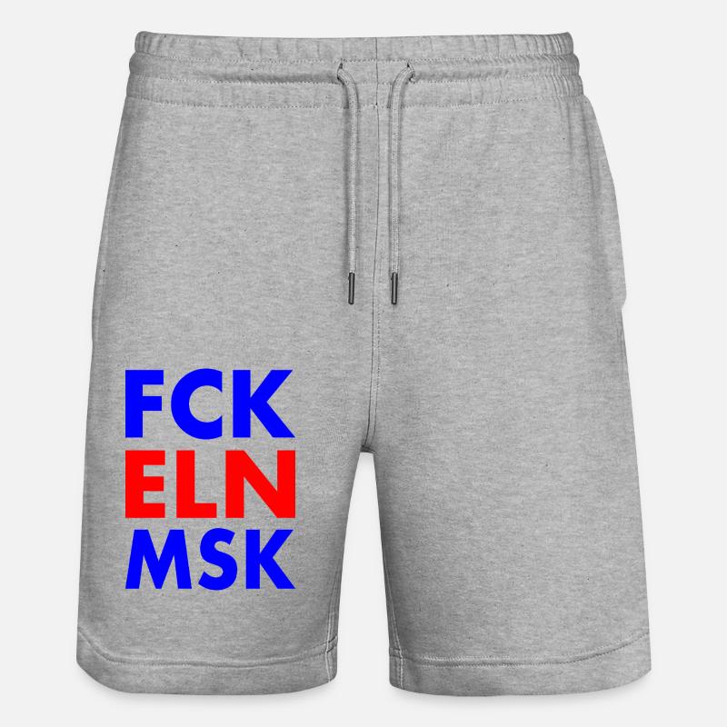 Fck eln msk - Short de jogging bio TRAINER Stanley/Stella unisexe - gris chiné