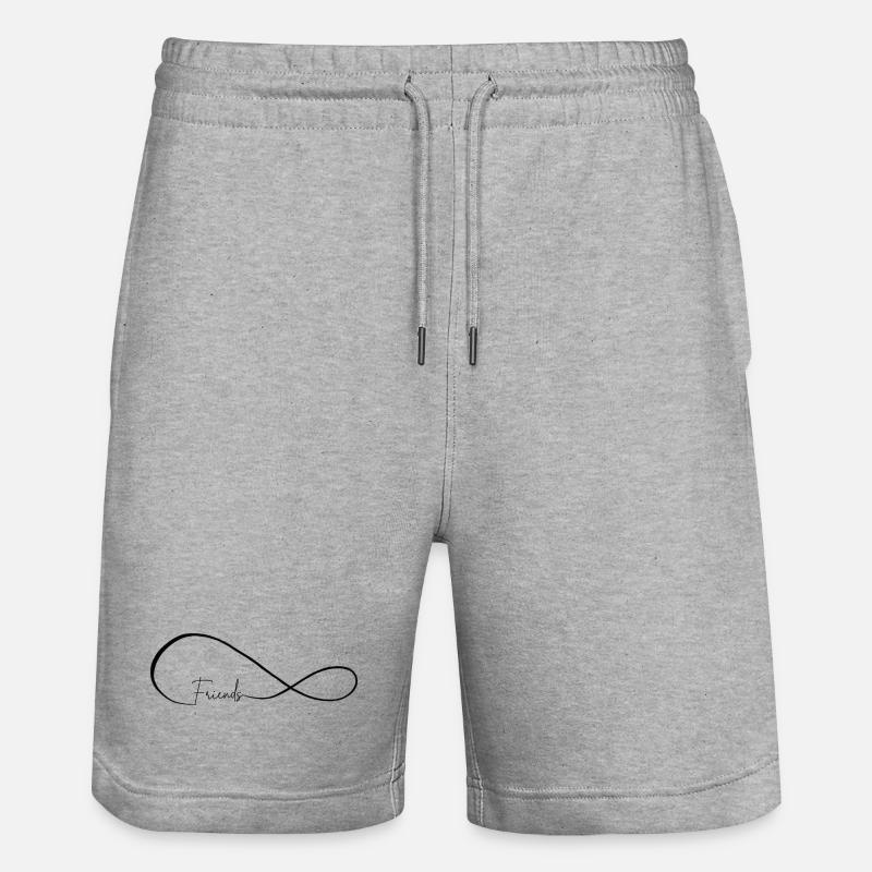 Meilleurs amis pour toujours - Short de jogging bio TRAINER Stanley/Stella unisexe - gris chiné