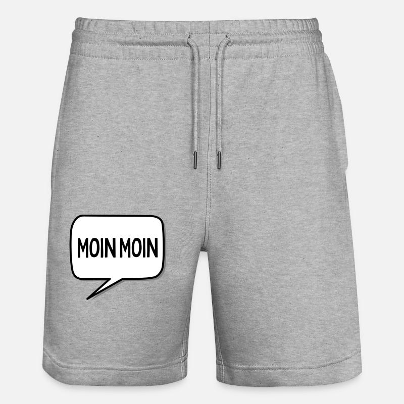 Moin Moin - Stanley/Stella Unisex Bio Joggingshorts Trainer  - Grau meliert
