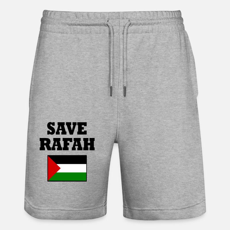 Save rafah - Short de jogging bio TRAINER Stanley/Stella unisexe - gris chiné
