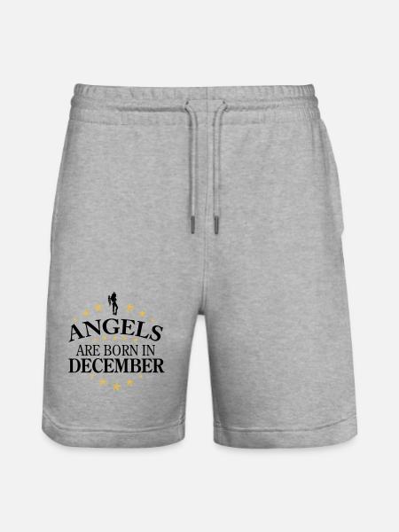 Angels December - Stanley/Stella Unisex Bio Joggingshorts Trainer - Grau meliert