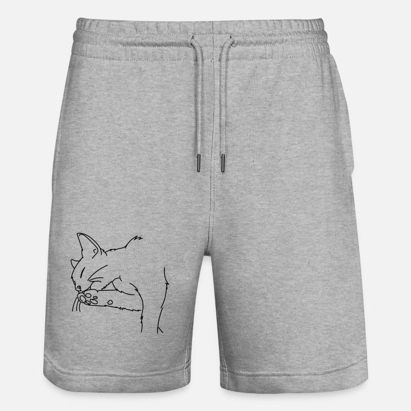 Chat - Short de jogging bio TRAINER Stanley/Stella unisexe - gris chiné