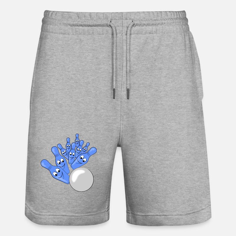 bowling - Short de jogging bio TRAINER Stanley/Stella unisexe - gris chiné