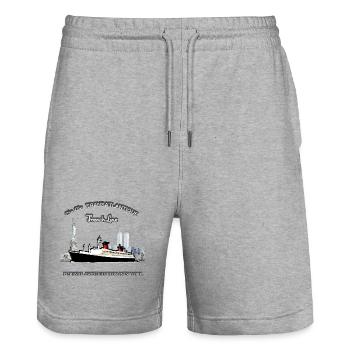 LINER FRANKREICH NEW YORK Louis RUNEMBERG © Adagp - Stanley/Stella Unisex Bio Joggingshorts Trainer  - Grau meliert - Vorne - Nik (191cm) & Marisol (170cm)