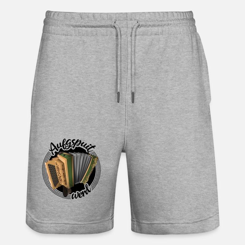 Harmonica - Aufgspuit werd | ZiachON ! - Short de jogging bio TRAINER Stanley/Stella unisexe - gris chiné