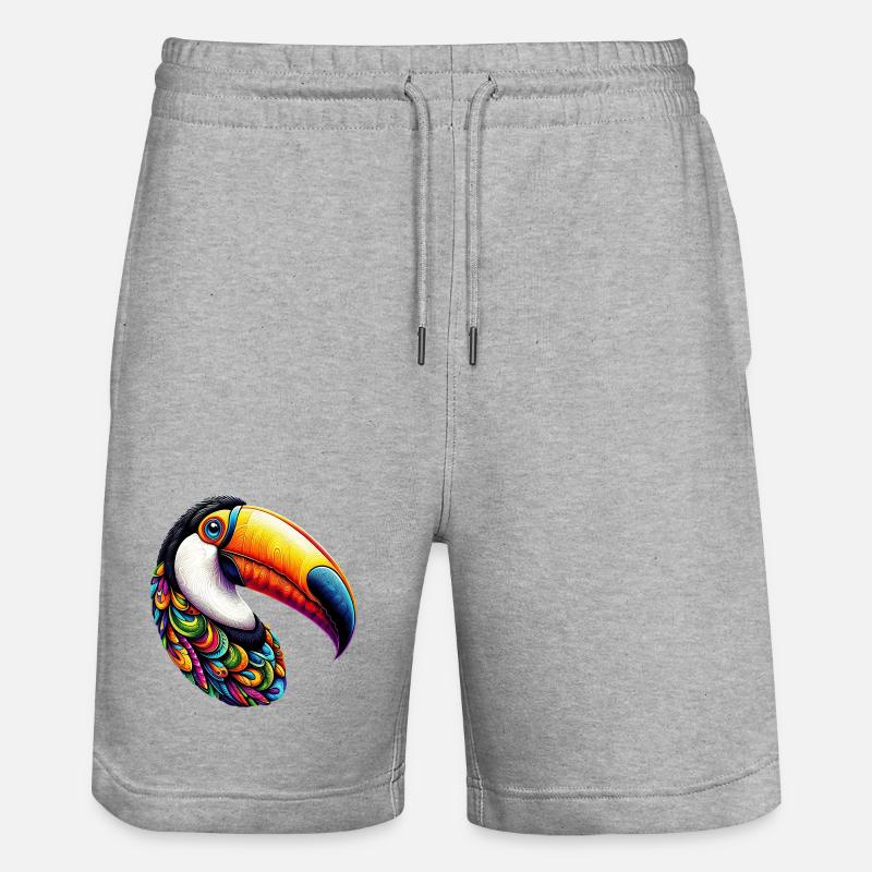 Toucan - Short de jogging bio TRAINER Stanley/Stella unisexe - gris chiné