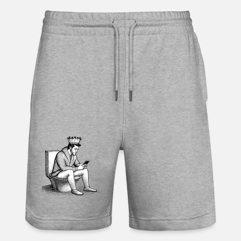 Sur le mobile - Short de jogging bio TRAINER Stanley/Stella unisexe - gris chiné