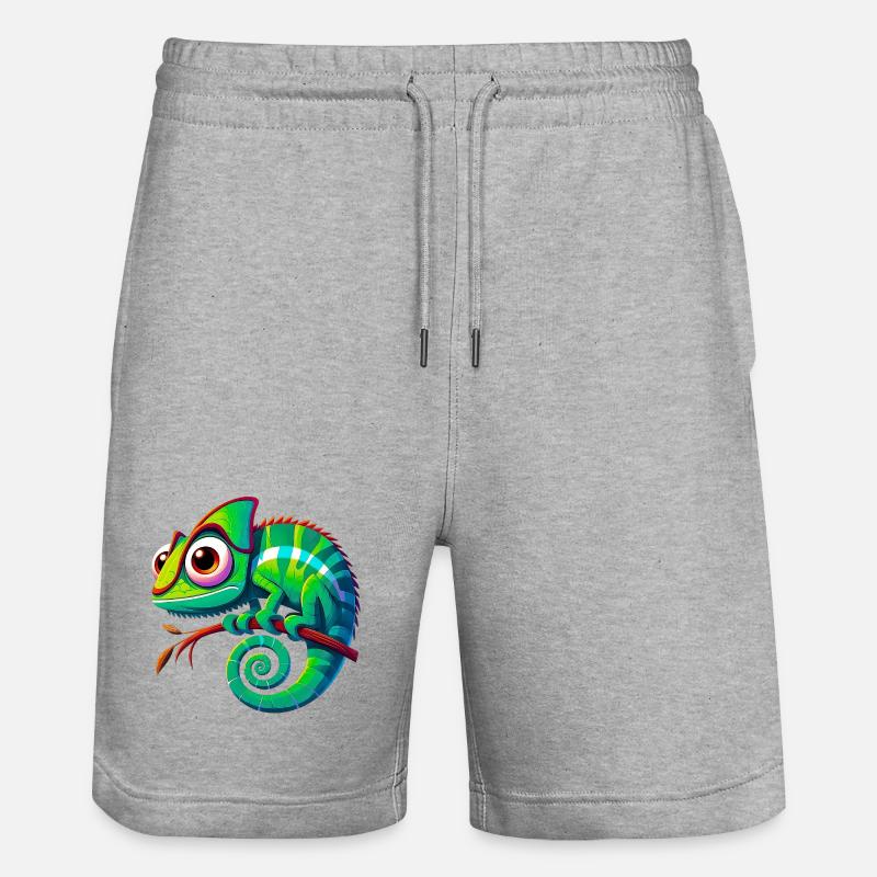 Caméléon - Short de jogging bio TRAINER Stanley/Stella unisexe - gris chiné
