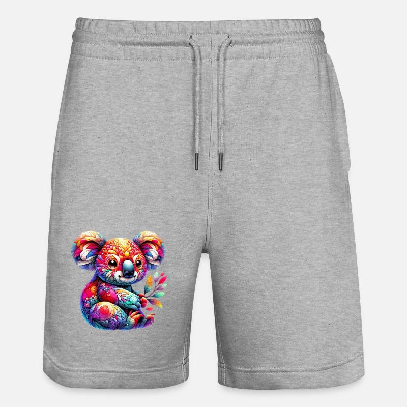 Koala - Short de jogging bio TRAINER Stanley/Stella unisexe - gris chiné