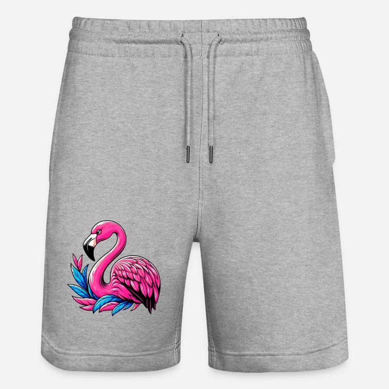 Flamant - Short de jogging bio TRAINER Stanley/Stella unisexe - gris chiné