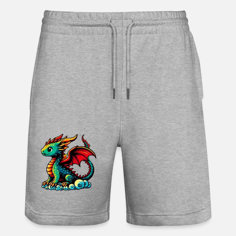 Dragon - Short de jogging bio TRAINER Stanley/Stella unisexe - gris chiné