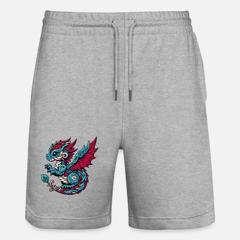 Dragon - Short de jogging bio TRAINER Stanley/Stella unisexe - gris chiné