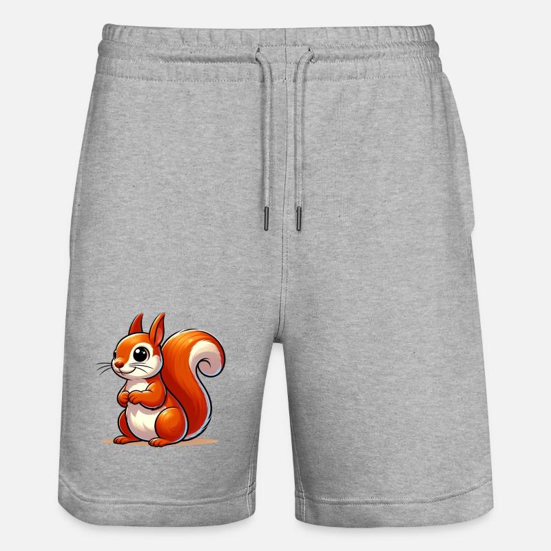 Écureuil - Short de jogging bio TRAINER Stanley/Stella unisexe - gris chiné