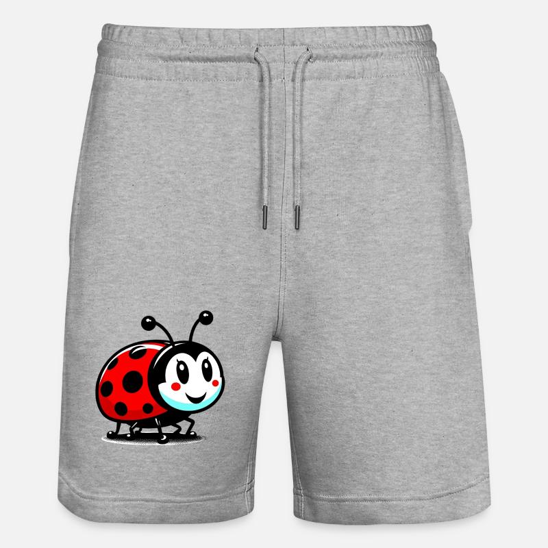 Leppäkerttu - Stanley/Stella Trainer unisex luomu-collegeshortsit - harmaasävyinen