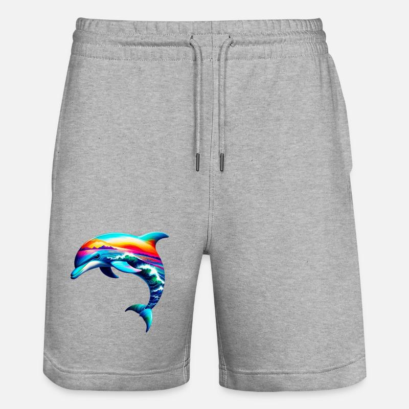 Dauphin - Short de jogging bio TRAINER Stanley/Stella unisexe - gris chiné