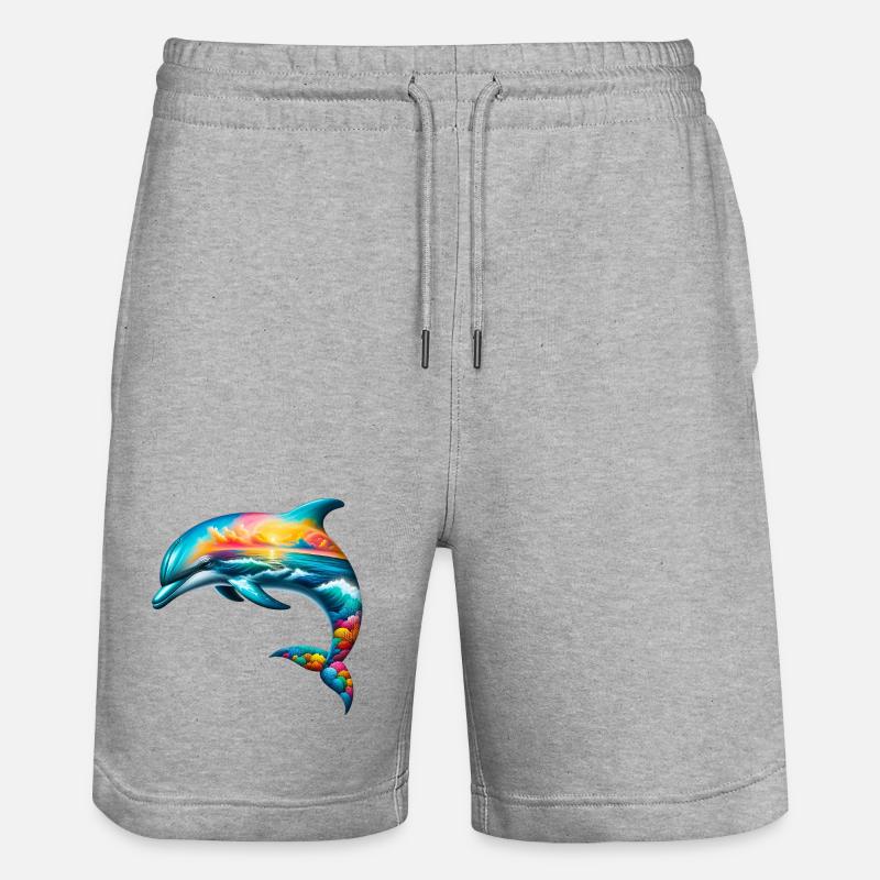 Dauphin - Short de jogging bio TRAINER Stanley/Stella unisexe - gris chiné