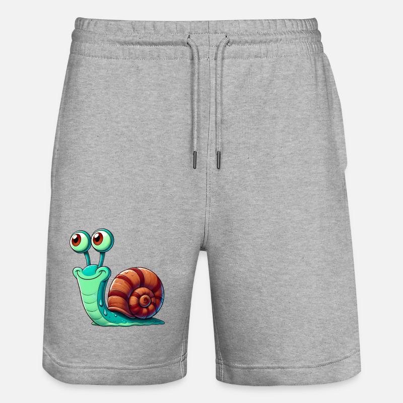 Escargot - Short de jogging bio TRAINER Stanley/Stella unisexe - gris chiné