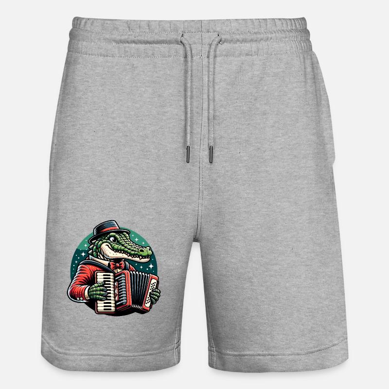 Crocodile Russe en Russe Crocodiles Russes - Short de jogging bio TRAINER Stanley/Stella unisexe - gris chiné