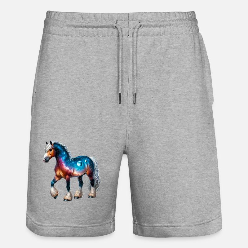 Cheval - Short de jogging bio TRAINER Stanley/Stella unisexe - gris chiné