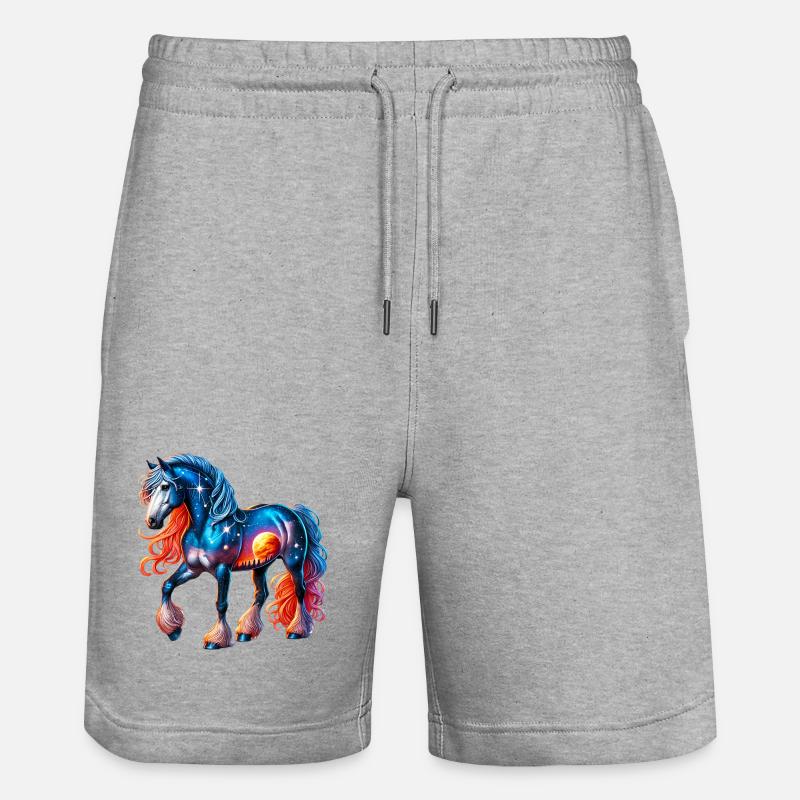 Cheval - Short de jogging bio TRAINER Stanley/Stella unisexe - gris chiné