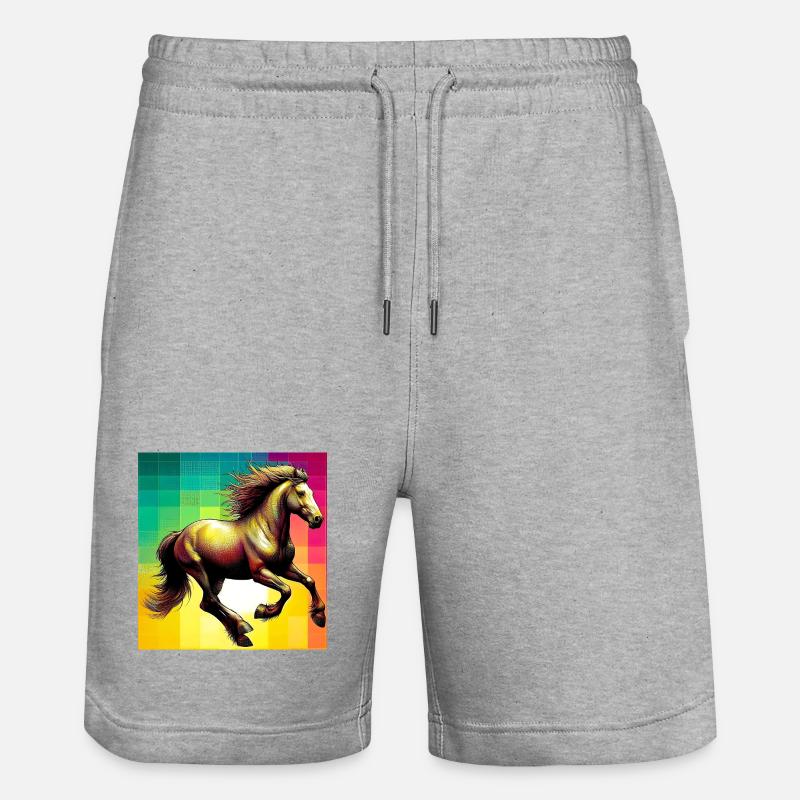 cheval - Short de jogging bio TRAINER Stanley/Stella unisexe - gris chiné