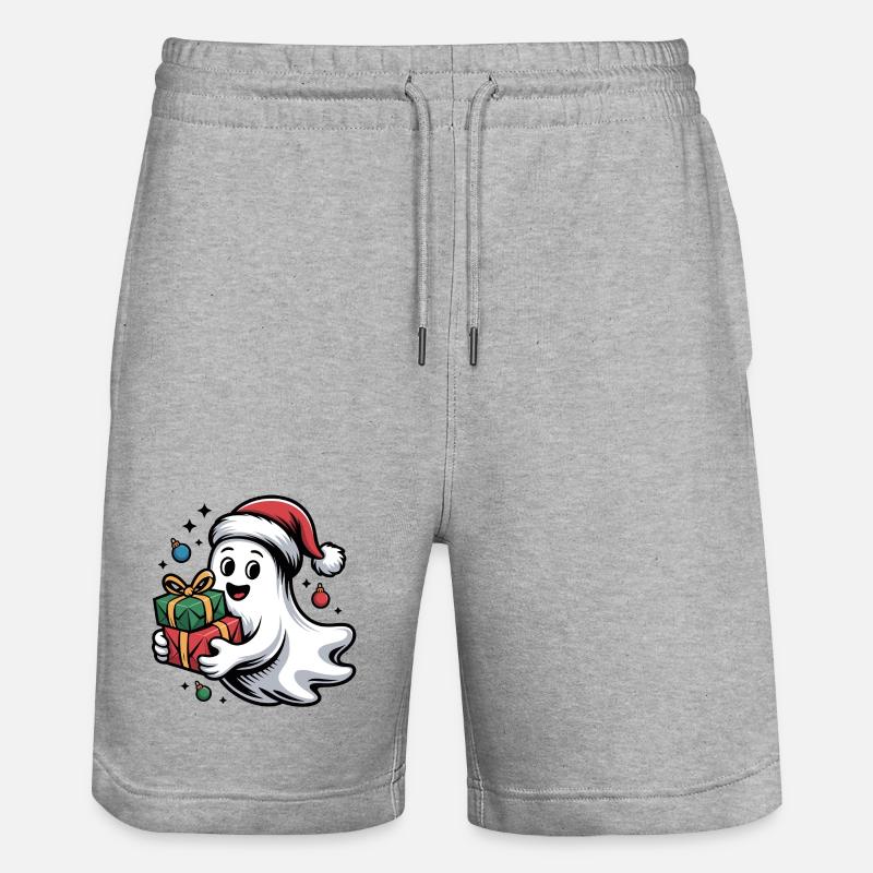 Weihnachtsgeist mit Geschenken - Short de jogging bio TRAINER Stanley/Stella unisexe - gris chiné