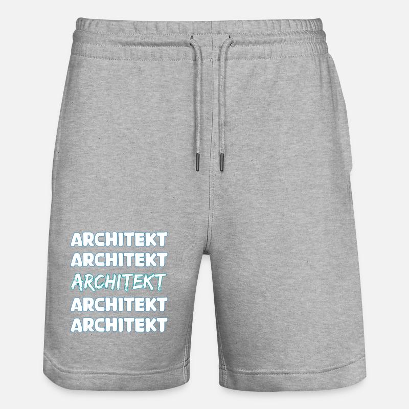 L’architecte comme métier - Short de jogging bio TRAINER Stanley/Stella unisexe - gris chiné