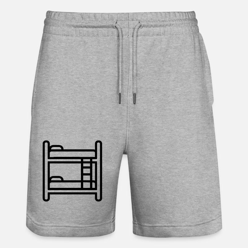 lit superposé - Short de jogging bio TRAINER Stanley/Stella unisexe - gris chiné
