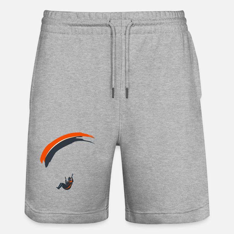 Parapente Silhouette Aventure Liberté - Short de jogging bio TRAINER Stanley/Stella unisexe - gris chiné
