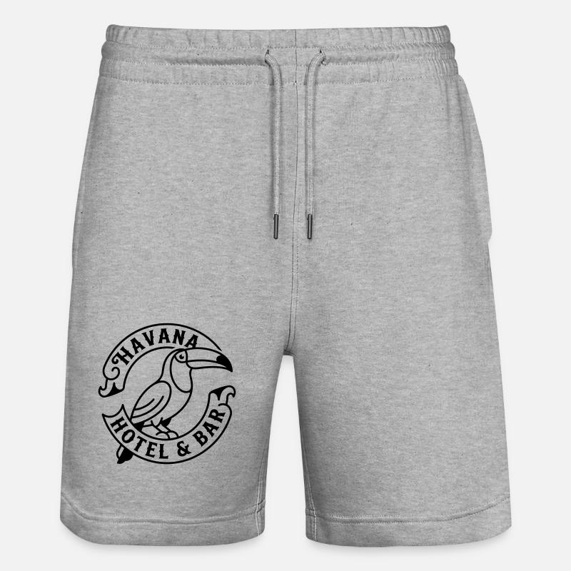 La Havane - Short de jogging bio TRAINER Stanley/Stella unisexe - gris chiné