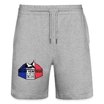 Mont Ventoux Finisher - Stanley/Stella Unisex Bio Joggingshorts Trainer  - Grau meliert - Vorne - Nik (191cm) & Marisol (170cm)