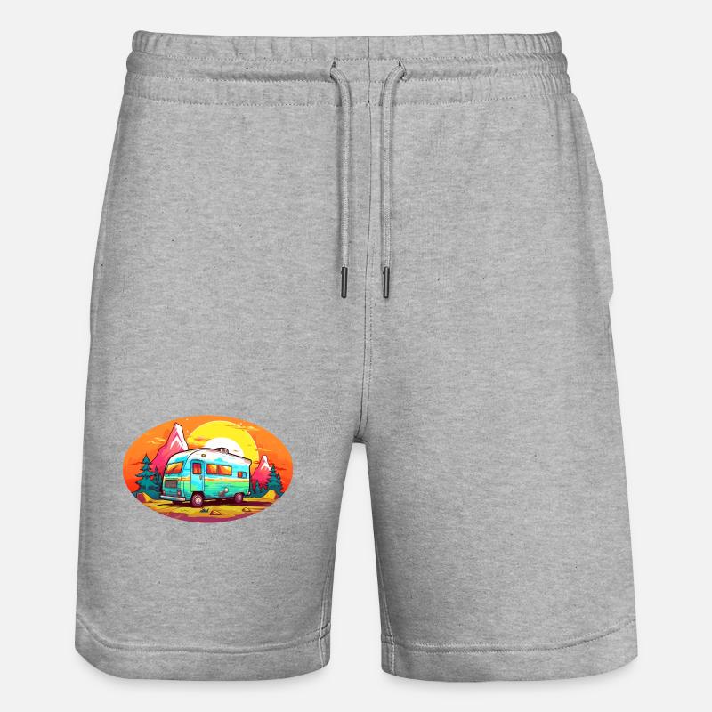 Camping d’été - Short de jogging bio TRAINER Stanley/Stella unisexe - gris chiné