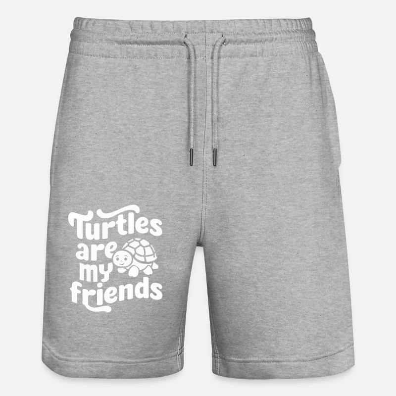 Frog Toad - Stanley/Stella Trainer Unisex Organic Jogging Shorts - heather grey