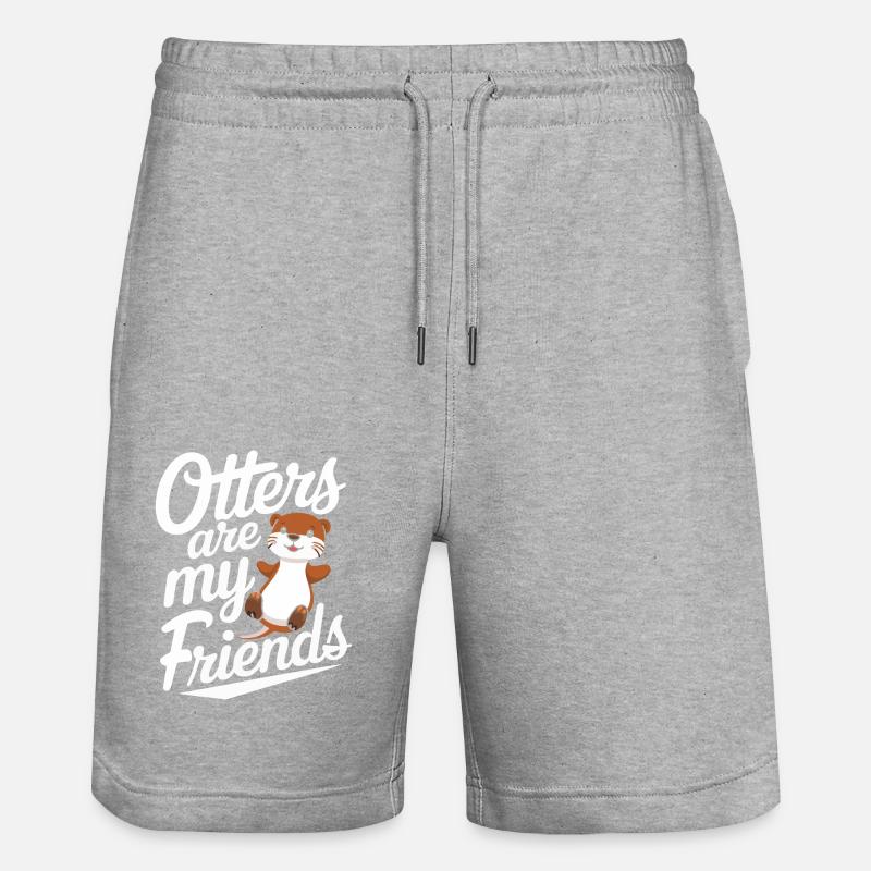 Loutre Loutre Loutre de mer - Short de jogging bio TRAINER Stanley/Stella unisexe - gris chiné