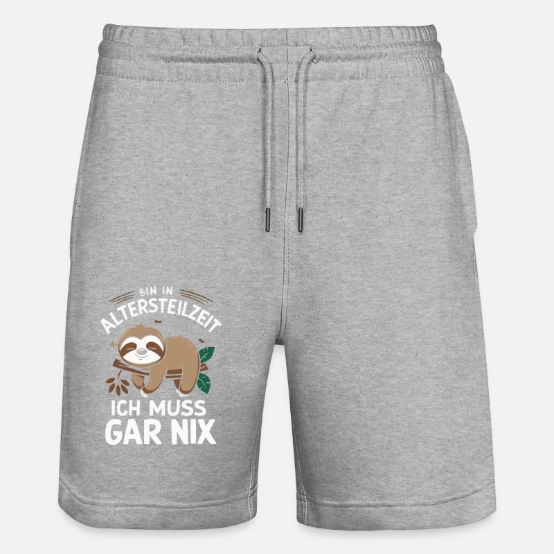 Retraite partielle ATZ - Short de jogging bio TRAINER Stanley/Stella unisexe - gris chiné
