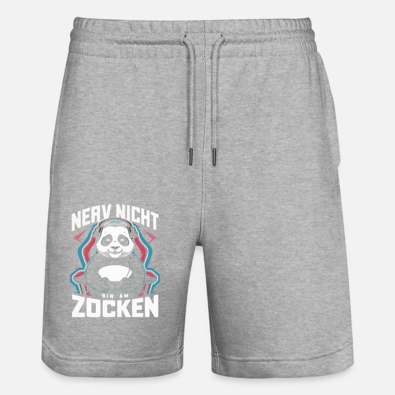 Panda Panda Ours Pandas - Short de jogging bio TRAINER Stanley/Stella unisexe - gris chiné