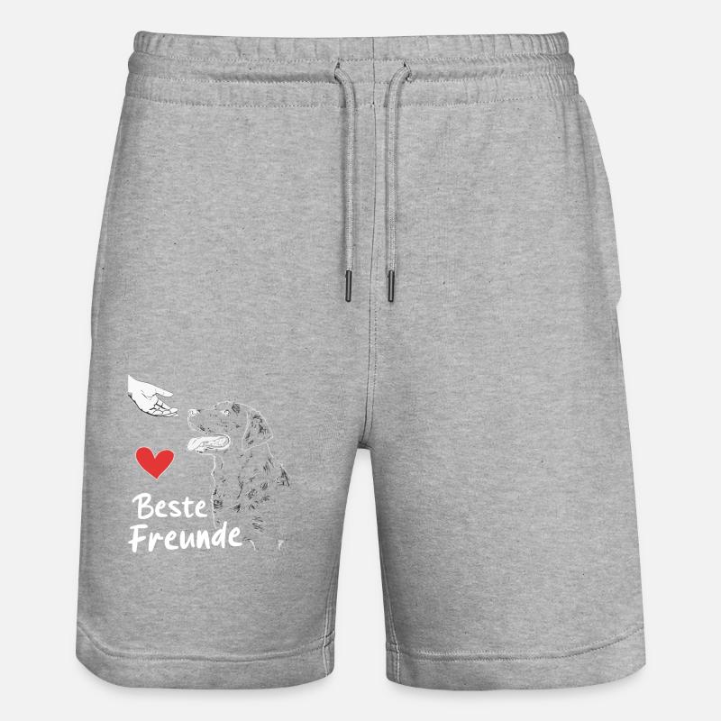 Labrador Chien Chiens - Short de jogging bio TRAINER Stanley/Stella unisexe - gris chiné