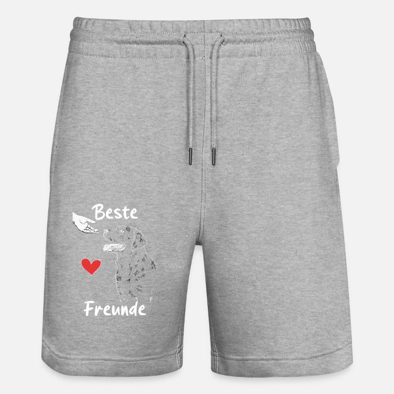 Labrador Chien Chiens - Short de jogging bio TRAINER Stanley/Stella unisexe - gris chiné