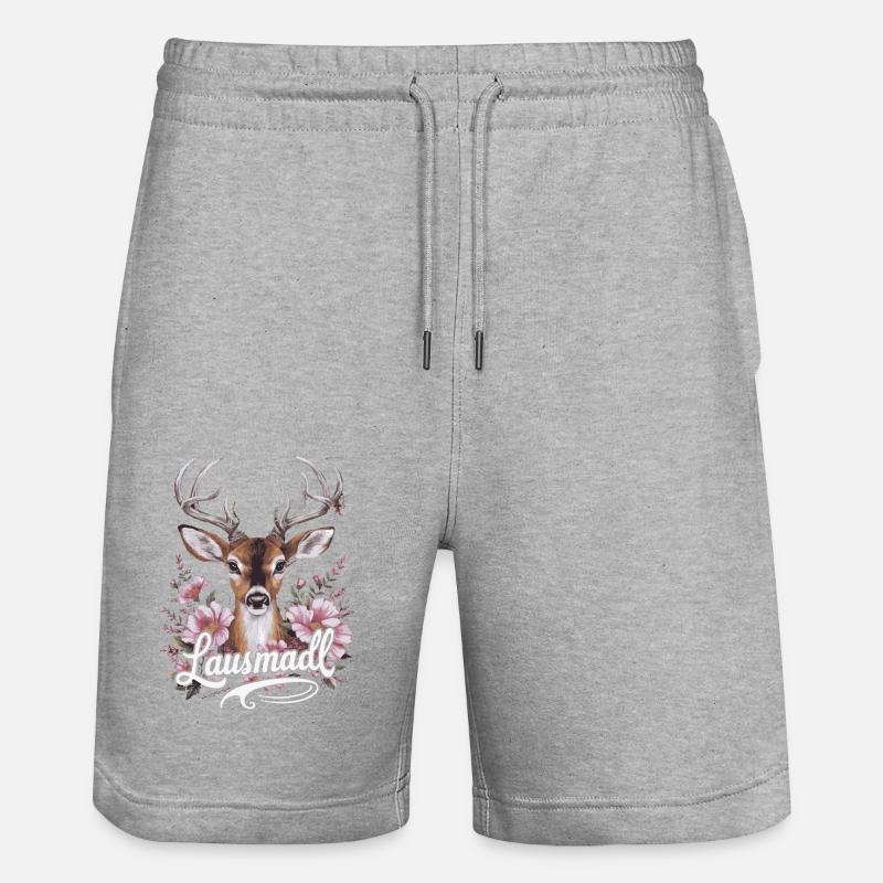 État libre de Bavière Bavarois - Short de jogging bio TRAINER Stanley/Stella unisexe - gris chiné