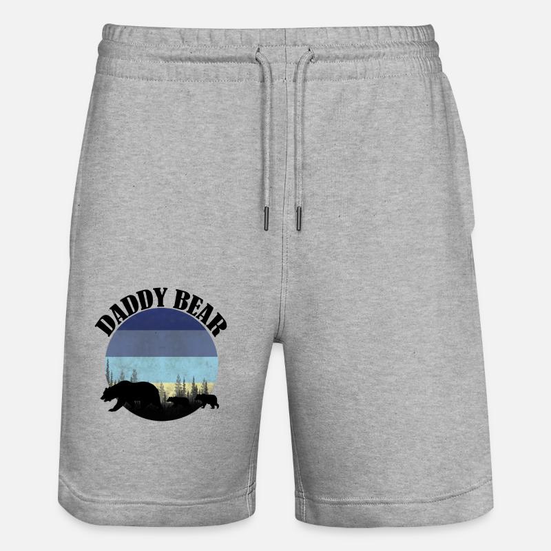 Daddy bear - Short de jogging bio TRAINER Stanley/Stella unisexe - gris chiné